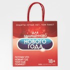 Пакет подарочный «Защищенный Новый год», 22 × 22 × 11 см 7661217