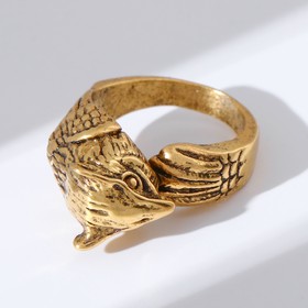 Кольцо ′Перстень′ орёл, цвет чернёное золото, безразмерное в Донецке