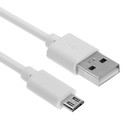 Кабель MB mObility, microUSB - USB, 3 А, 1 м, белый 9104779 - фото 6925359