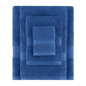 Полотенце, размер 50x90 см, цвет темно-синий