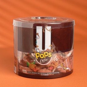 Конфеты U POPS с кофейной начинкой, 5 г х 200 шт в банке 7492896