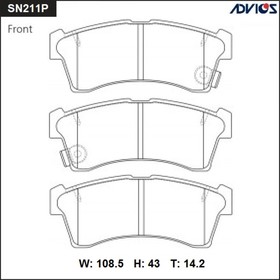 Дисковые тормозные колодки ADVICS SN211P 7659147