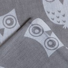 КПБ "LoveLife" 1.5 сп Совушки 147*210,150*215,50*70 -1 шт, 100% хлопок, бязь 120 г/м2 - фото 802008695