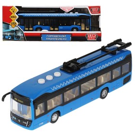 Модель «Троллейбус. Метрополитен», 19 см, свет и звук, 3 кноп, цвет синий