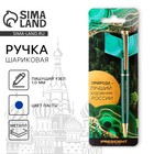 Ручка металл шариковая, синяя паста, 1 мм "Природа - лучший художник РОССИИ" - фото 802138780