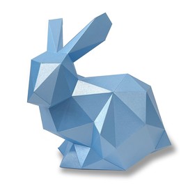 Бумажный конструктор "Кролик Няш" голубой 30х25х30см