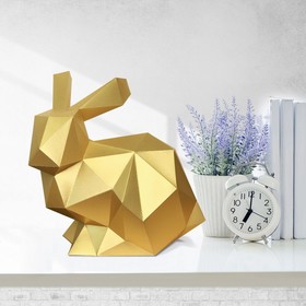 Бумажный конструктор "Кролик Няш" золотые 30х25х30см