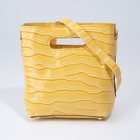 Сумка жен, 20*6*18, отд на молнии, регул ремень, рептилия желтый - фото 802048114