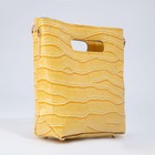 Сумка жен, 20*6*18, отд на молнии, регул ремень, рептилия желтый - фото 802048118