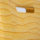 Сумка жен, 20*6*18, отд на молнии, регул ремень, рептилия желтый - фото 802048119