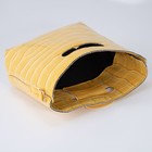 Сумка жен, 20*6*18, отд на молнии, регул ремень, рептилия желтый - фото 802048120