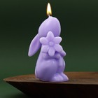 Новогодняя свеча формовая «Зайчик», без аромата, 5 х 5,5 х 9,5 см - фото 5503639