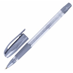 Ручка гелевая PENSAN "Glitter Gel", чернила с блестками серебро, узел 1 мм, линия письма 0,5 мм, с держателем