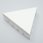 Коробочка для печенья белая, треугольная 18 х 18 х 4 см 7860246