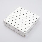 Коробочка для печенья "Горох", белая, 12 х 12 х 3 см 7860248