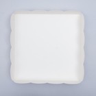 Коробочка для печенья "Горох", белая, 15 х 15 х 3 см 7860250