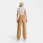 Брюки женские MIST р. 48-50, бежевый - фото 802143767