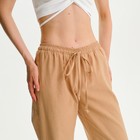 Брюки женские MIST р. 48-50, бежевый - фото 802143769