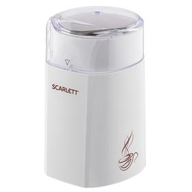 Кофемолка Scarlett SC-CG44506, электрическая, 160 Вт, 60 г, белая 6922251