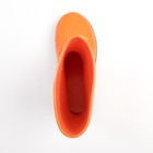 Сапоги резиновые детские, цвет оранжевый+черный, размер 29 - фото 38686
