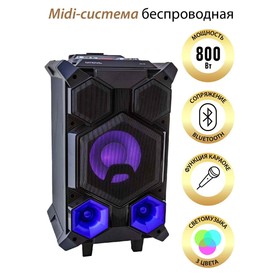 Акустическая система National NSM-V450, 120Вт, MP3/WMA/FLAC/WAV/APE/AAC, цвет чёрный 9160901