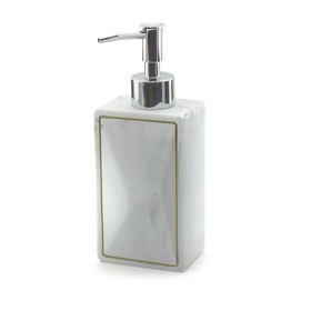 Дозатор для жидкого мыла ORION LD-2001MB, керамика, цвет белый мрамор