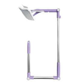 Швабра для мытья пола ORION 1112F, прямоугольная, цвет серый-фиолетовый