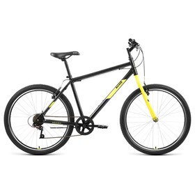 Велосипед 26" Altair MTB HT 1.0, 2022, цвет черный/желтый, размер 17"