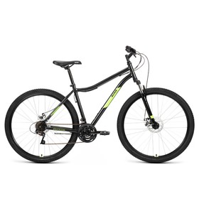 Велосипед 29" Altair MTB HT 2.0 D, 2022, цвет черный/ярко-зеленый, размер 19"