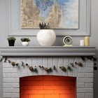 Гирлянда «Нить» 1.5 м роса с насадками «Шишки», IP20, серебристая нить, 30 LED, свечение тёплое белое, CR2032х2 7648906