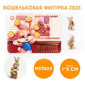 Кошельковая фигурка "Талисман богатства", банкнота, 7 х 10 см