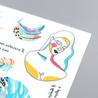 Татуировка на тело "Девушки, листочки" 10х15 см - фото 802057546