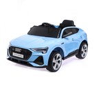 Электромобиль AUDI e-tron Sportback, EVA колеса, кожаное сидение, цвет голубой - фото 5483024