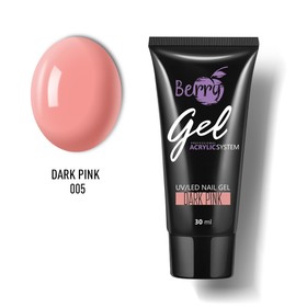 Гель акриловый JN Berry Gel, тон №005 Dark Pink тем-розовый, 30 мл