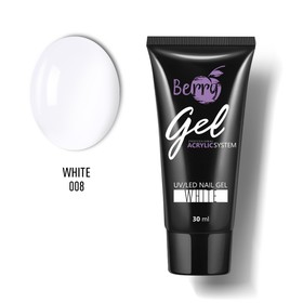 Гель акриловый JN Berry Gel, тон №008 White белый, 30 мл 9196782