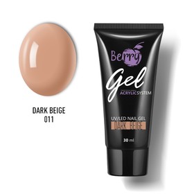 Гель акриловый JN Berry Gel, тон №011 Dark Beige тем-бежевый, 30 мл 9196783