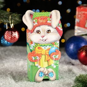 Подарочная коробка "Заяц Новогодний", 11,1 х 5,8 х 20,5см в Донецке
