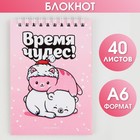 Блокнот «Время чудес!» А6, 40л мягкая обложка, на гребне 7861592 - фото 5504339