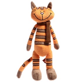 Мягкая игрушка «Кот Полосатик в шарфике», 33 см