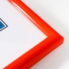 Фоторамка пластик "Палитра" 21х30 см, оранжевый, с ножкой - фото 802163144