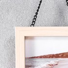 Фоторамка МДФ подвесная на цепочке "LOVE" 10х10 см - фото 802327956