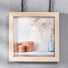 Фоторамка МДФ подвесная на цепочке "BABY" 15х15 см - фото 802163219