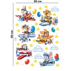 Интерьерная наклейка "Лётчики" 30х50 см - фото 802271164