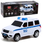 Машина радиоуправляемая «УАЗ Патриот. Полиция» 15,5 см, свет, белый PATRIOT - фото 5506139
