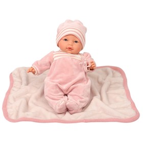 Кукла озвученная «Бимба», на розовом одеяле, 37 см, плачущая, мягконабивная