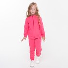 Костюм (джемпер, брюки) детский, цвет фуксия,  рост 140 см - фото 802172607