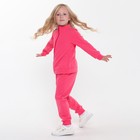Костюм (джемпер, брюки) детский, цвет фуксия,  рост 140 см - фото 802172608