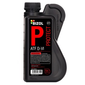 Масло трансмиссионное для АКПП BIZOL Protect ATF D-VI, НС-синтетическое, 1 л 9217938
