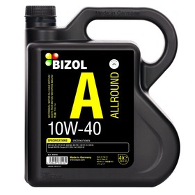 Масло моторное BIZOL Allround 10W-40 SN A3/B4 MA2, НС-синтетическое, 4 л 9217958