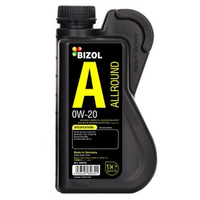 Моторное масло BIZOL Allround 0W-20 SP GF-6A, НС-синтетическое, 1 л 9217979